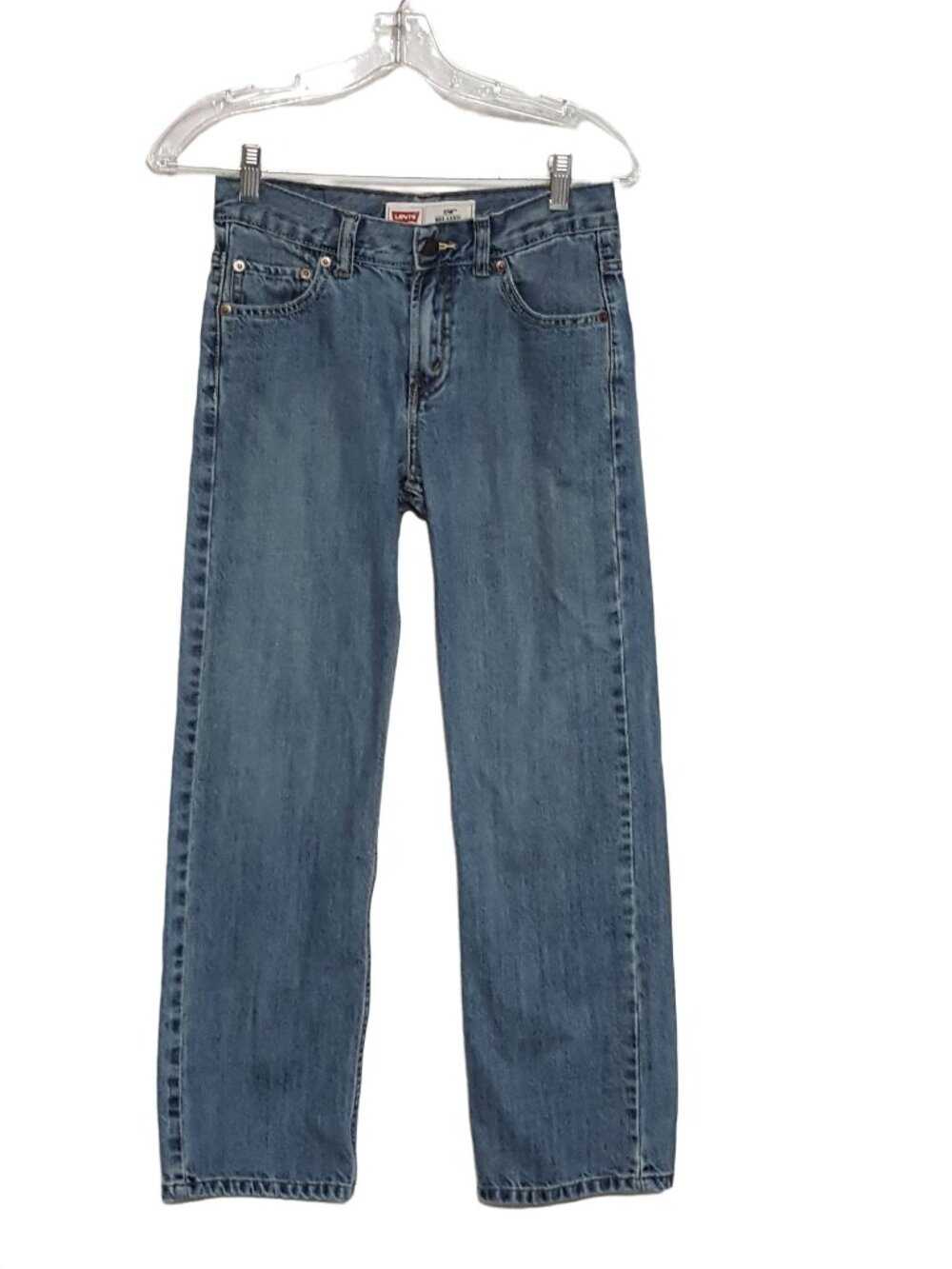 Levi's 550 Boys Size 12 Reg Jeans Relaxed Fit Blue Denim 26x26 Classic